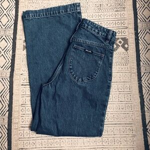 Rolla's Sailor Jeans • high-rise, wide-leg style in cotton denim • Size 25